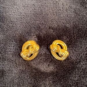 TRIFARI gold tone pierced earrings